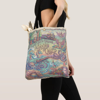 Santa Cruz California Illustrated Dreamscape Map トートバッグ