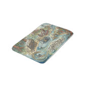 Santa Cruz California Illustrated Map Mythical バスマット (アングル)