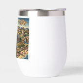 Santa Cruz California Illustrated Map UCSC Wharf (左面)