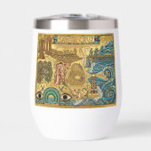 Santa Cruz California Mosaic Map Boardwalk Beach (正面)