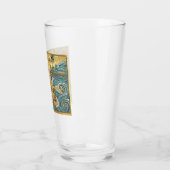 Santa Cruz California Mosaic Map Boardwalk Beach タンブラーグラス (左)