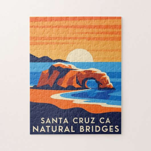 Santa Cruz California Natural Bridges ジグソーパズル (縦)