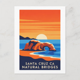 Santa Cruz California – Natural Bridges Sunset ポストカード