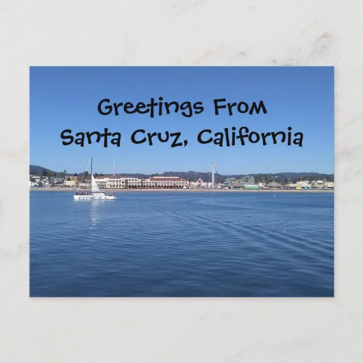 Santa Cruz, California Post Cardからの挨拶 ポストカード (正面)