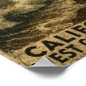 Santa Cruz California West Cliff Steamer Lane ポスター (角)