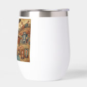 Santa Cruz California Whimsical Map UCSC Boardwalk (左面)