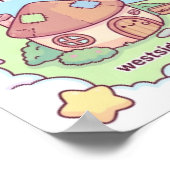 Santa Cruz Fantasy Map – Mythical Coastal Art Prin ポスター (角)