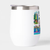 Santa Cruz Illustrated Map Boardwalk Beach Surfing (右面)