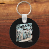 Santa Cruz Men Women California Retro Sunset Vinta キーホルダー (正面)