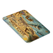 Santa Cruz Pop Art Map – Bold Coastal Landmark マグネット (右側)