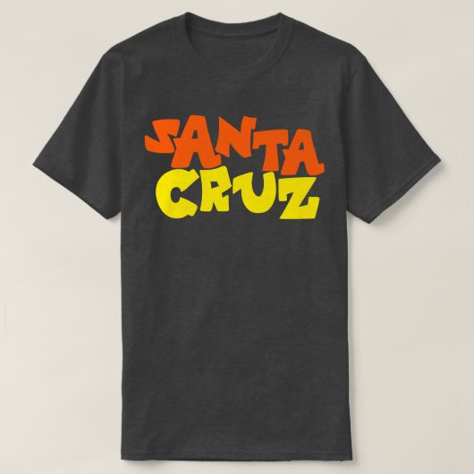 Santa Cruz Retro Funk Skateboards Gift Skater Skat Tシャツ (デザイン正面)