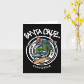 Santa Cruz Skater Laid Back California Skeleton Sk カード (黄色い花)