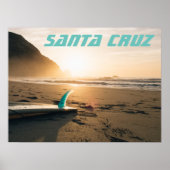 Santa Cruz surfboard ポスター (正面)