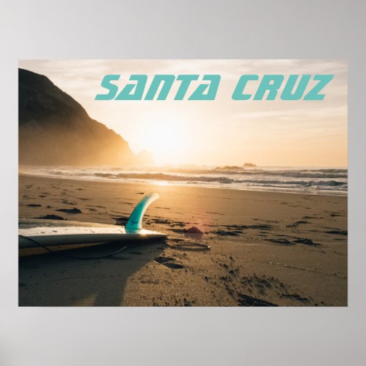 Santa Cruz surfboard ポスター (正面)