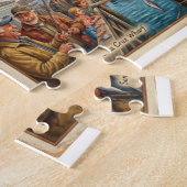 Santa Cruz Vibe Map – Cultural Coastal Art Print ジグソーパズル (側面)