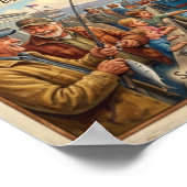 Santa Cruz Vibe Map – Cultural Coastal Art Print ポスター (角)