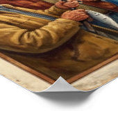 Santa Cruz Vibe Map – Cultural Coastal Art Print ポスター (角)