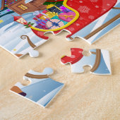 Santa Custom Child Name Puzzle ジグソーパズル (側面)