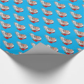 Santa customisable Christmas present  ラッピングペーパー (角)