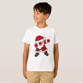 Santa Dabbing T-Shirt Christmas Xmas Funny Dab Tシャツ (正面フル)
