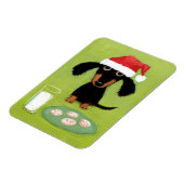 Santa Dachshundのクッキー マグネット (左側)