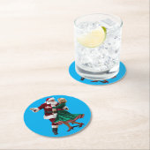 Santa Dancing Paper Coaster ラウンドペーパーコースター (インサイチュ)