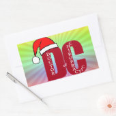 Santa DC Doctor of Christmas Logoカイロプラクティック 長方形シール (封筒)