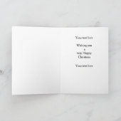 Santa decoy Belgian Malinois Christmas card カード (内部)