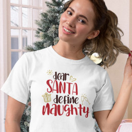 Santa Define親愛おもしろいいけな・クリスマス Tシャツ