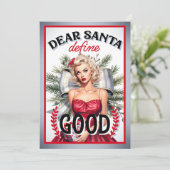 Santa Define親愛グッドレトロピンナップ サンキューカード (スタンド正面)