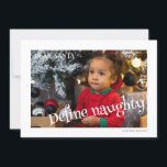 Santa Define親愛タイポグラフィ写いけな真 シーズンカード<br><div class="desc">Ricasoのタイポグラフィ素晴らしスタイルと写真の配置テンプレートと共に設計されたおもしろいとメリーのクリスマスの休日の写真カードシンプルはモダンエレガント、このデザインは家族と友達と一緒に確かに自分のと写真を追加すると一緒に設計さスタイリッシュ。</div>
