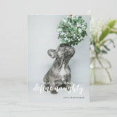 Santa Define親愛タイポグラフィ写いけな真 シーズンカード (スタンド正面)