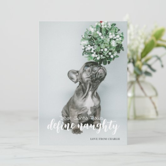 Santa Define親愛タイポグラフィ写いけな真 シーズンカード (スタンド正面)