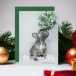 Santa Define親愛タイポグラフィ写いけな真 シーズンカード<br><div class="desc">Ricaso素晴らしのシンプルAエレガントとMerry Christmas Holiday Photo card。タイポグラフィの文字と写真の配置テンプレートを使用して設計スタイリッシュ – このおもしろい犬または猫をテーマにしたデザインは家族や友達とヒットすることを確実にモダンす…文字と写真を追加する簡単 – カードと一緒にスタイルで挨拶を送信すパーソナライズされたる – 親愛Santa,  defineいけな.犬からのカード。</div>