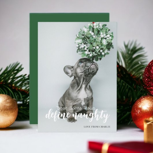 Santa Define親愛タイポグラフィ写いけな真 シーズンカード