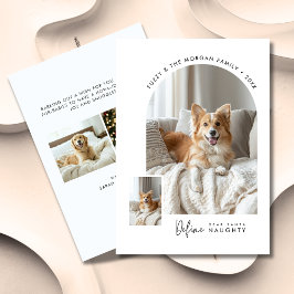 Santa Define親愛 Dogいけな Christmas Arch Photo シーズンカード