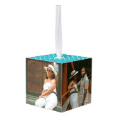 Santa Define親愛 Good 3フォトキューブオーナメント キューブオーナメント (裏面アングル)