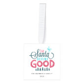 Santa Define親愛 Good 3フォトキューブオーナメント キューブオーナメント (正面)