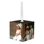 Santa Define親愛 Good 3フォトキューブオーナメント キューブオーナメント (裏面アングル)