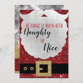 Santa Define いけな CHristmas Card, santa句 シーズンカード (正面/裏面)