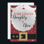 Santa Define いけな CHristmas Card, santa句 シーズンカード<br><div class="desc">愛らしいサンタクリスマスカード。マイサンタコレクショきらきら光るンに一致</div>
