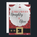 Santa Define いけな CHristmas Card, santa句 シーズンカード<br><div class="desc">愛らしいサンタクリスマスカード。マイサンタコレクショきらきら光るンに一致</div>