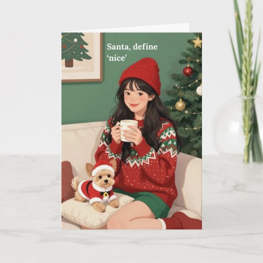 Santa, define 'nice' Christmas Card シーズンカード (正面)