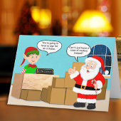 Santa Delivery Concierge Christmas Humor カード