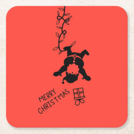 Santa Distribution Gifts スクエアペーパーコースター