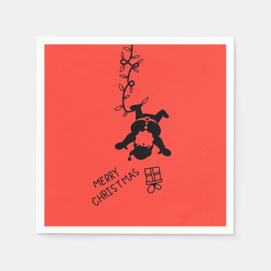 Santa Distribution Gifts スタンダードカクテルナプキン (正面)