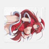 Santa Diva Anime Winter Outfit - Fleece Blanket フリースブランケット (正面(横))