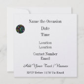 Santa DJ Discoクリスマス/新年招待状 招待状 (裏面)