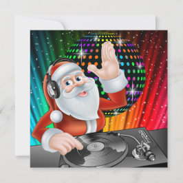 Santa DJ Discoクリスマス/新年招待状 招待状