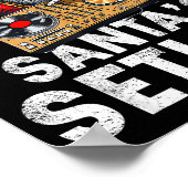 Santa Dj Musician Santa’s Setlist House Music  ポスター (角)